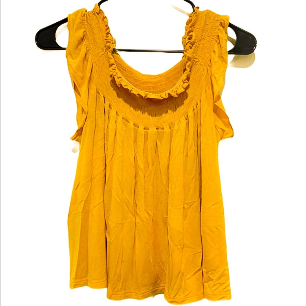 Yellow Off Shoulder Top